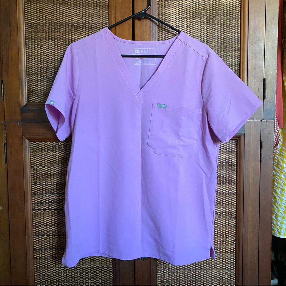 Figs Dusk Catarina Scrub Top and Kade Cargo Scrub Pants